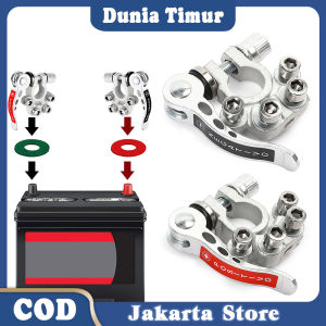 Klem Aki Mobil / 2Pcs Quick Release Terminal Aki Mobil / Tembaga Murni Kepala Aki Klem