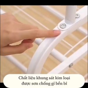 💥Giá Treo Phơi Thanh Đôi Kim Loại Sơn Tĩnh Điện Chắc Chắn Giúp Bạn Sắp Xếp Không Gian Phòng Hợp Lý