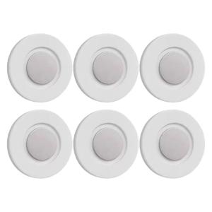 3/6pcs No Drill Magnetic Remote Holder - Wall Mount for TV/AC/DVD Remotes White Space-Saving Design