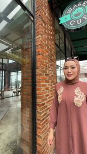 Zahira1808 Andrea 5 Set Bahan Air FLow Krinkle Gamis Bahan Kekinian Tunik Kulot Dress Atasan Wanita Long Dress Busui Terbaru Terlaris Best Seller