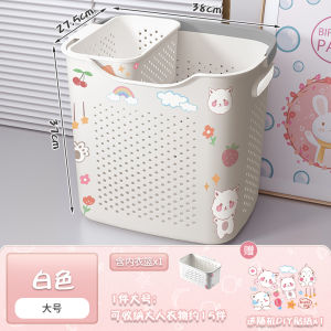 Large Capacity Home Use Dirty Laundry Hamper Bathroom Clothes Storage Basket Bucket Popular Model Cartoon Japanese Style for Daily Use