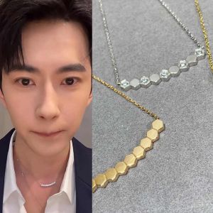 Modern Versatile Fashion Necklace for Men And Women Elegant Chic Minimalist Clavicle Chain Jewelry Accessory Rose Gold