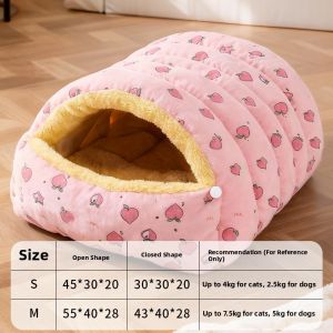 7o | Thickened Washable Enclosed Warm Cat Bed