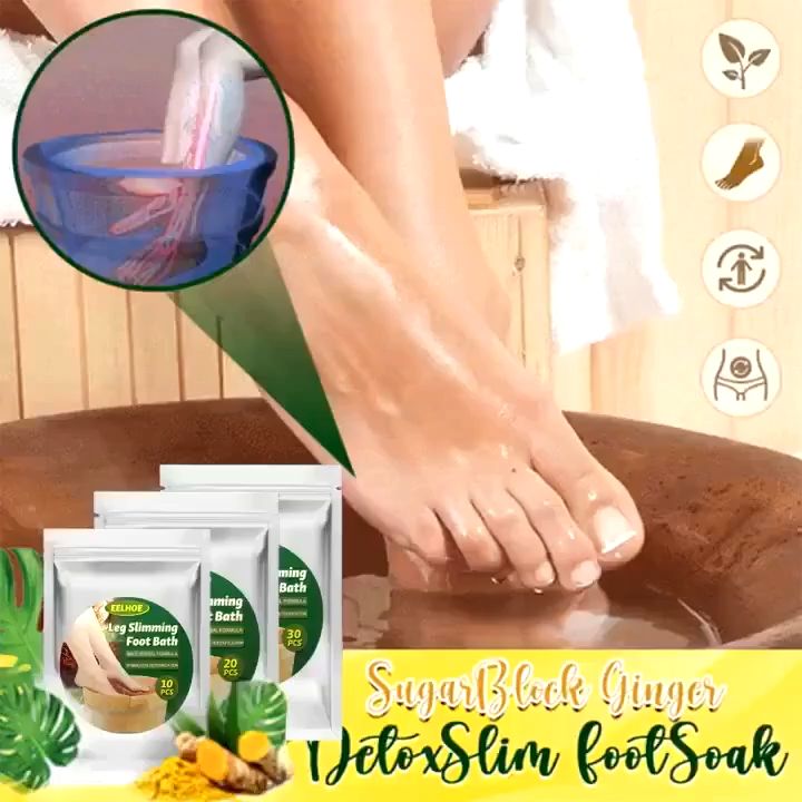10PCS Ginger Foot Soak Bath Bag Natural Mugwort Herb Detox