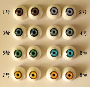 Hạt Mắt Hình Bán Nguyệt Mô Phỏng Hạt Mắt Trang Điểm Hiệu Ứng Đặc Biệt Hình Người Giả Silicon Hạt Mắt Búp Bê Acrylic Nhãn Cầu Binh Sĩ Cơ Thể Giả Halloween