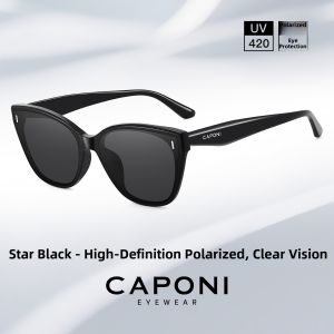 CAPONI | Polarized UV420 Cat Eye Sunglasses
