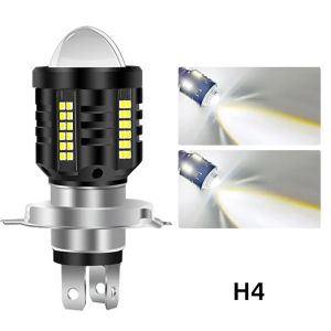 KEVANLY | Đèn Pha LED H4 P15d Cho Xe Máy Chế Độ Chiếu Xa Chiếu Gần Bóng Đèn BA20D 6000K 12V Siêu Sáng Dùng Cho Xe Tay Ga Đèn Pha Đèn Xi Nhan