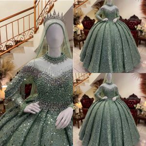 gaun pengantin modern / gaun pengantin lengan ronce