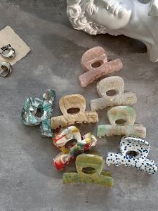 Retro Acetate Hair Clips Womens Small Size Elegant Shark Clamp for Half-Up Hairstyles Suitable for Thin Hair ROVEDCITY