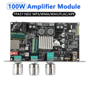 diymore | 100W Mono Amplifier Board TPA3116D2 BT Audio Power Amplifier Module ZK-1001U AMP Module for Home Theater