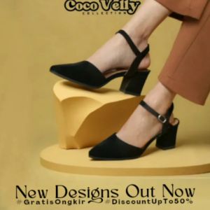 COCO VELLY MARSHA SEPATU HEELS WANITA TINGGI 5 CM TERBARU KEKINIAN COCOK KONDANGAN