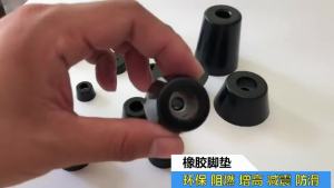 8PCS Pack Black Tapered Rubber Furniture Mats High-quality Non-slip Shock-absorbing Heightening Feet for Tables Chairs Shelves