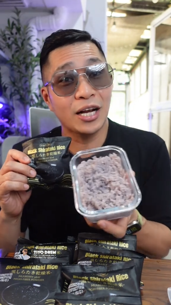5kg Black Shirataki Rice Original Dried Konjac Rice Low-Carb Healthy Keto-Friendly Diet Food