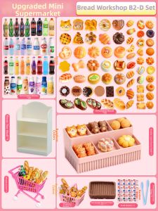 Mini Simulated Miniature Market Items DIY Creative Toy for Girls Role Play