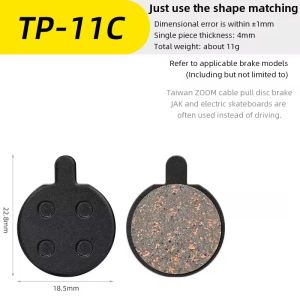 Semi-Metal Mountain Bike Disc Brake Pads Semimetallic Hydraulic Disc Brake Pad Bicycle Brake Pads for Mtb Road Bike E-bike