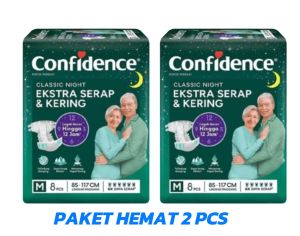 confidence popok model perekat dewasa murah paket hemat 2 pcs - M8/L7/XL6