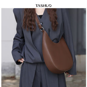 Trendy New 2025 Irregular Shape Half-Moon Bag Womens Leather Shoulder Bag Underarm Crossbody Tote Bag Vintage Style Commute