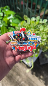 Fridge Tempelan Magnet Kulkas Souvenir Negara Portugal Resin 193