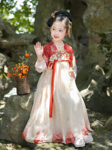 Elegant Princess Style Hanfu Childrens Clothing Spring Collection Ultra Fairy Tale Traditional Chinese Costume Girls Dress