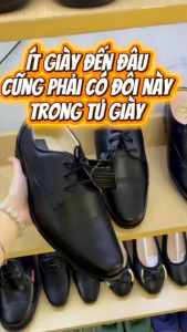 GIÀY DA NAM CÔNG SỞ – DÁNG DERBY CỔ ĐIỂN BỀN CHẮC – LỊCH SỰ – ĐI LÀM HẰNG NGÀY