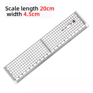 20/30 cm Transparent Acrylic Straight Ruler with Grid Ideal for Students Sewing Cutting Anime Drawing and Measuring Tools