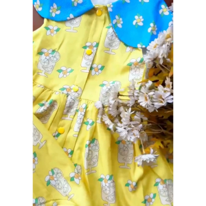 【พร้อมส่ง】「สินค้าลิขสิทธิ์แท้」IRIS KIDS bebe ss IKD2678 lemonade series  เสื้อผ้าเด็ก ชุดเดรสเด็กผู้หญิง ใส่เที่ยว