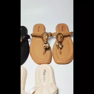 Sandal Jelly Flat Japit Gesper Ring Butterfly MKY 2310-1X size 37-40