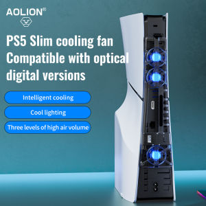 Adjustable Efficient Cooling Fan For PS5 Pro Host With LED Light High-Speed Silent Cooler Fan For PlayStation5 Slim Accessories