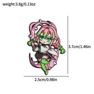 Bandai | Cute Anime Samurai Warrior Enamel Pins Chibi Character Lapel Brooches Collectible Cosplay Fan Gifts Accessories