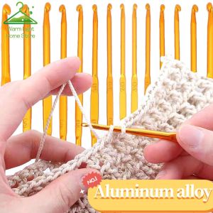 [Bán thua lỗ] hai đầu kim móc vàng hợp kim nhôm kim móc đan tự làm sợi quần áo phụ kiện đan len công cụ dệt
