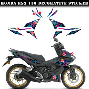 For HONDA RSX 150 STRIPE MOTOR Body Decor Sticker Motorbike Stripes Modification Design Sticker Non-reflective Waterproof Decal Motorcycle Accessories