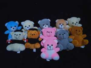 Bim Bim Boneka Tedy Bear 15Cm. Imut Dan Lucu Untuk Koleksi Boneka Anda