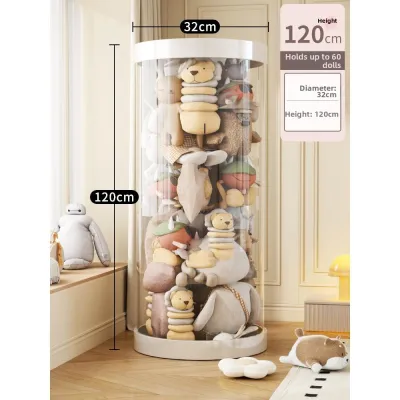 Transparent Large Capacity Plush Toy Storage Bucket