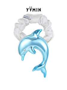 YVMIN Dolphin Hair Tie 3D Beach Vacation Style Graduation Gift Original Design Fashionable Hair Accessory Spring Summer Series