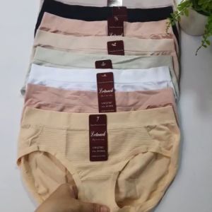 Bộ 10 quần lót nữ 7002 chất liệu dệt gân kim kháng khuẩn thoáng mát - Women