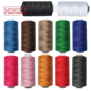 500m/Roll 40S2 Sewing Machine Thread Set 100% Polyester Dyed Threads DIY Handsewing Accessories for SINGER JUKI Brother Janome