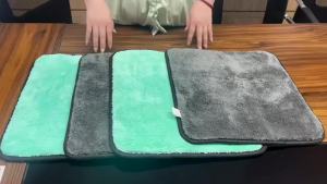 1400GSM 90x160cm Microfiber Car Wash Towel Coral Fleece Plush Cleaning Drying Cloth Auto Detailing Polishing Cloth