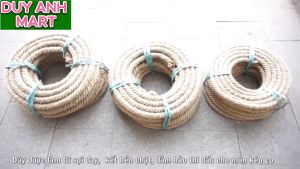Dây thừng 18mm 20mm 25mm 30mm dây đay trang trí decor làm xích đu kéo co handmade diy
