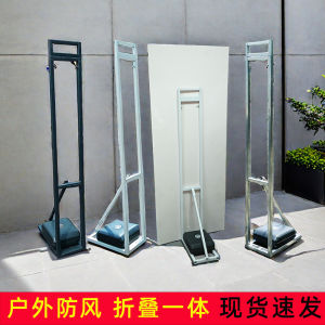 Portable Adjustable Stand for Wedding Celebration KT Board Banner Support Bracket Retractable Free-standing 2.4 Meters Vertical