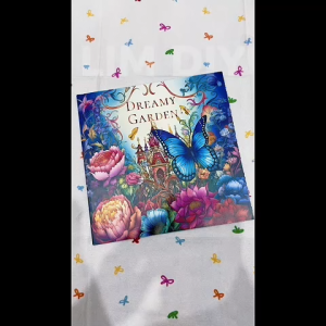 Sổ Tô Màu Dream Garden Coloring Book Khu Vườn Cổ Tích 24 Tờ Khổ 20x20cm LIM DIY