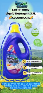 3.7L (Eco Friendly) Easy Cleans Concentrated Liquid Detergent / Biodegradable (COLOUR CARE)