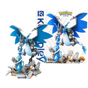 Original Keeppley Pokemon DIY Pikachu Blastoise Charizard Venusaur Mewtwo Gyarados Building Block Model Anime Doll Kids ToyGifts