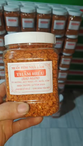 Combo Muối Tôm Thắm Hiếu: 1 Hũ 500g + 2 Hũ 100g – Ăn là Ghiền