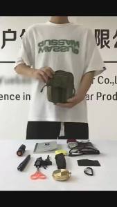 Universal EDC Tactical Molle Pouch Waist Bag with Cell Phone Holster Outdoor Gear Tool Gadget Pocket Belt Bags