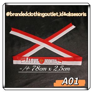 PITA IKAT KEPALA MERAH PUTIH / AKSESORIS KEMERDEKAAN HUT RI / HEAD BAND INDONESIA / IKAT KEPALA DIRGAHAYU INDONESIA / PITA KAIN MERAH PUTIH 17 AGUSTUS /IKP6232