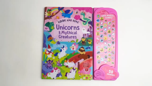 Unicorns & Mythical Creatures Look & Find 50 Button Sound Book For Kids To Hear Magical Sounds