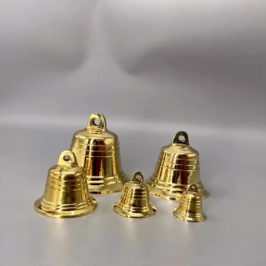 4Sizes Vintage Pure Copper Hanging Bells Garden Decor Crafts Copper Bells Christmas Bells Wind Chime