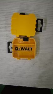 DeWalt | DEWALT DT70800 TSTAK Yellow Plastic Stackable Small Parts Box Multifunctional Tool Storage with Screwdriver Bit Holder