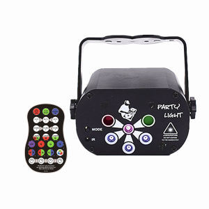 DJ light disco party light USB-powered 6/8-hole pattern + strobe +UV projection light home party decoration atmosphere light