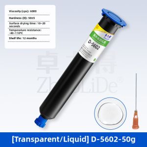 ZHUOLIDE | UV Curing Glue Light Cure Epoxy Electronics Welding Fix Adhesive 1 Unit